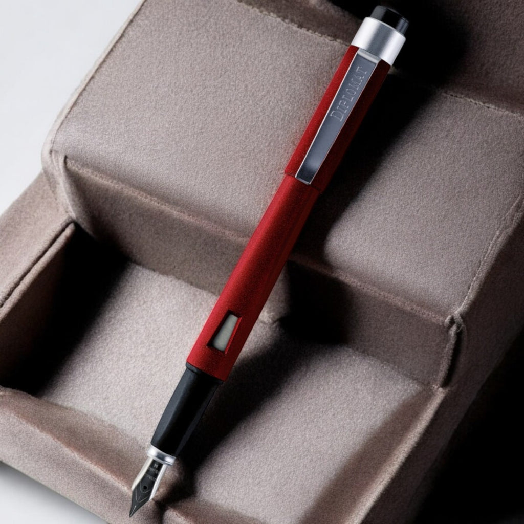 Diplomat Magnum Soft Touch Red Fountain Pen