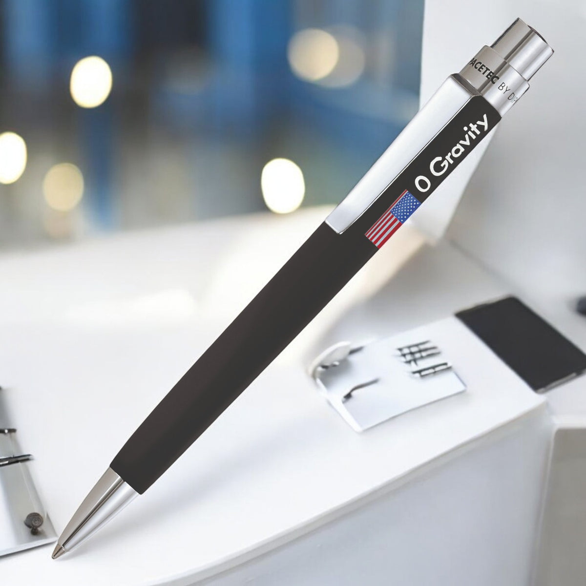 Diplomat Spacetec 0-Gravity Black Ball Pen D90128091