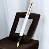 Diplomat Traveller Snow White Gold Fountain Pen