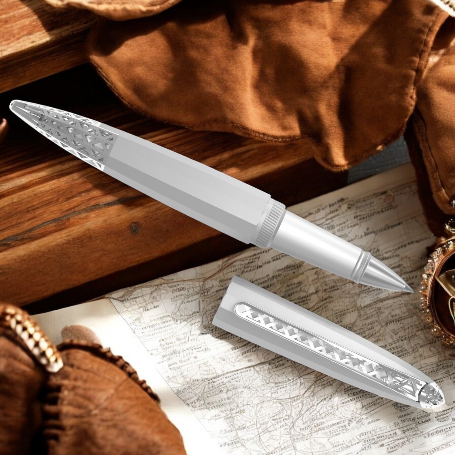 Diplomat Zepp Limited Edition Chrome Trim Roller Ball Pen