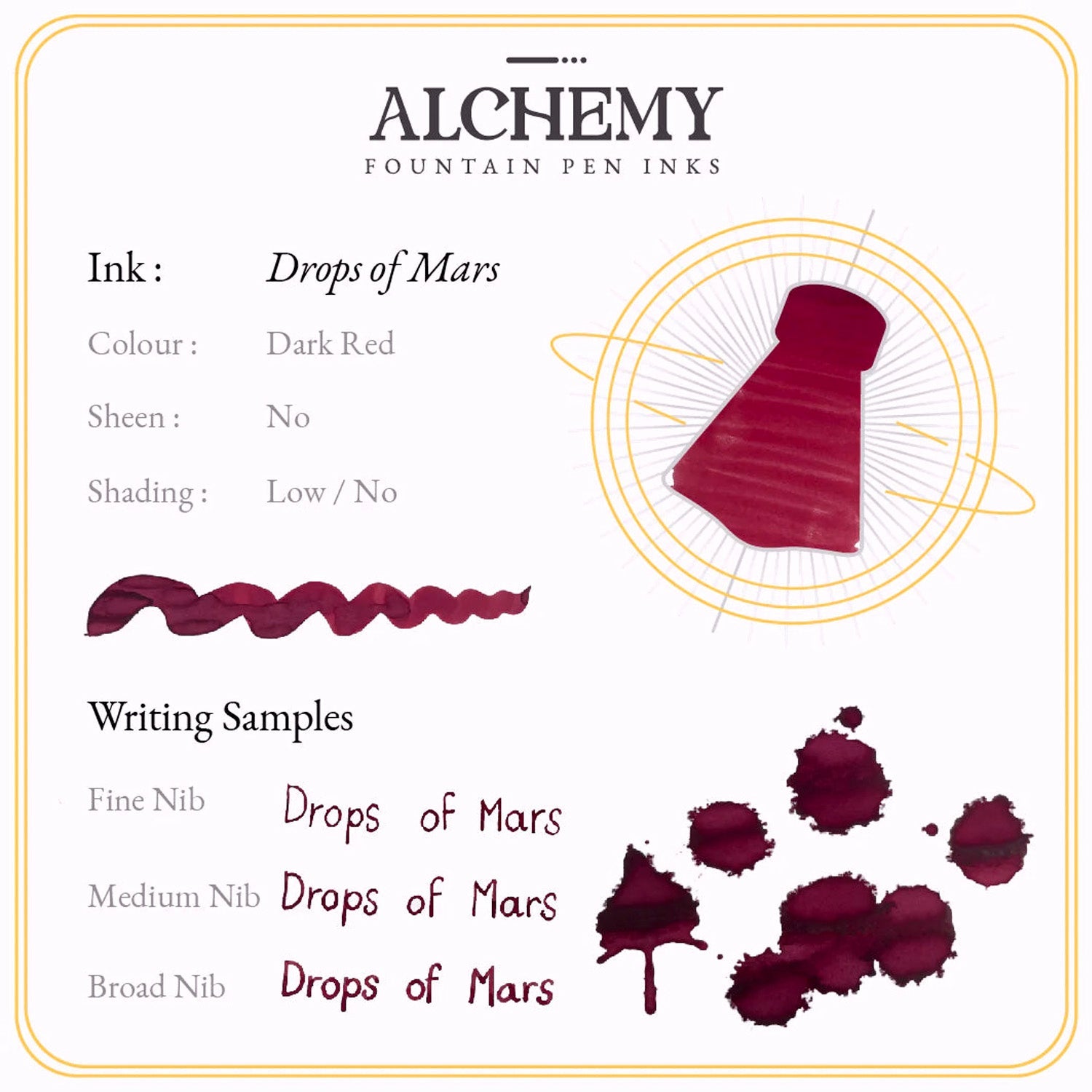 Endless Alchemy Ink Bottle (Drops of Mars - 45 ML) ESALDRMA45