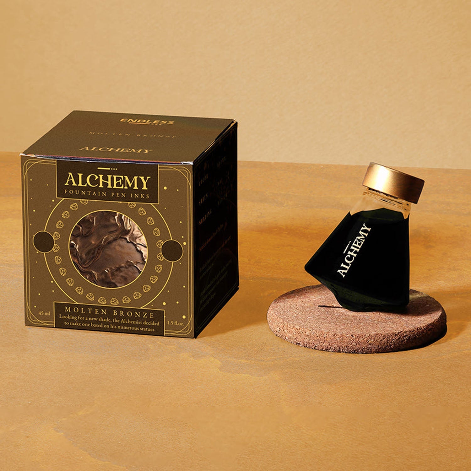 Endless Alchemy Ink Bottle (Molten Bronze - 45 ML) ESALMOBR45