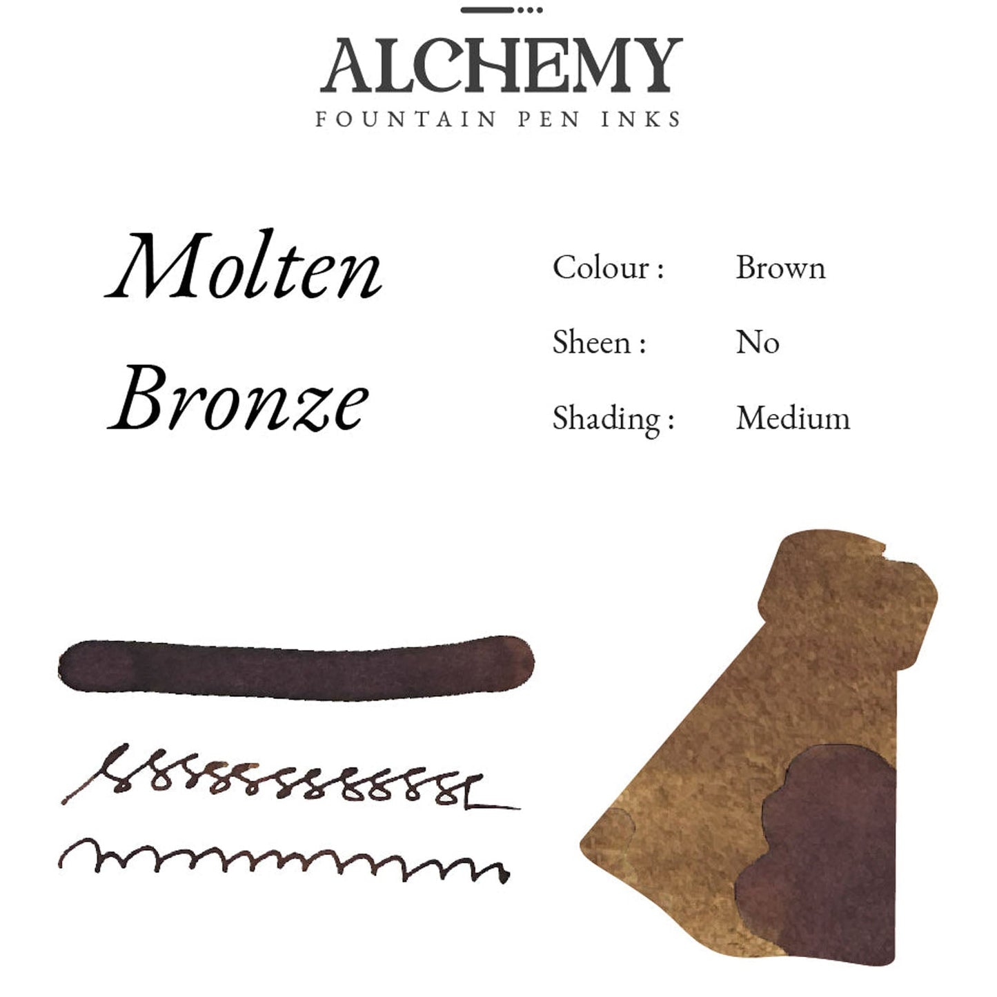 Endless Alchemy Ink Bottle (Molten Bronze - 45 ML) ESALMOBR45