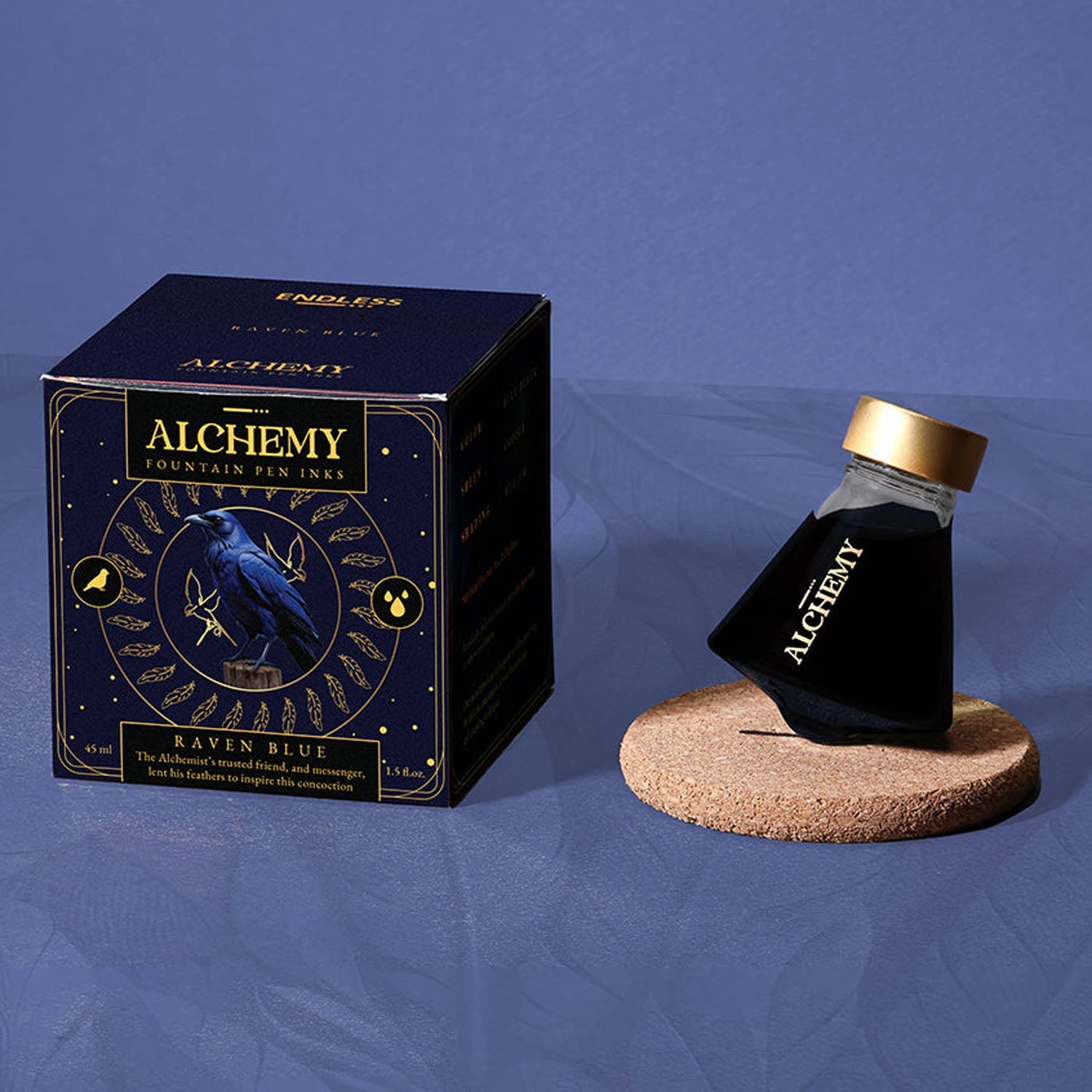 Endless Alchemy Ink Bottle (Raven Blue - 45 ML) ESALRABLU45
