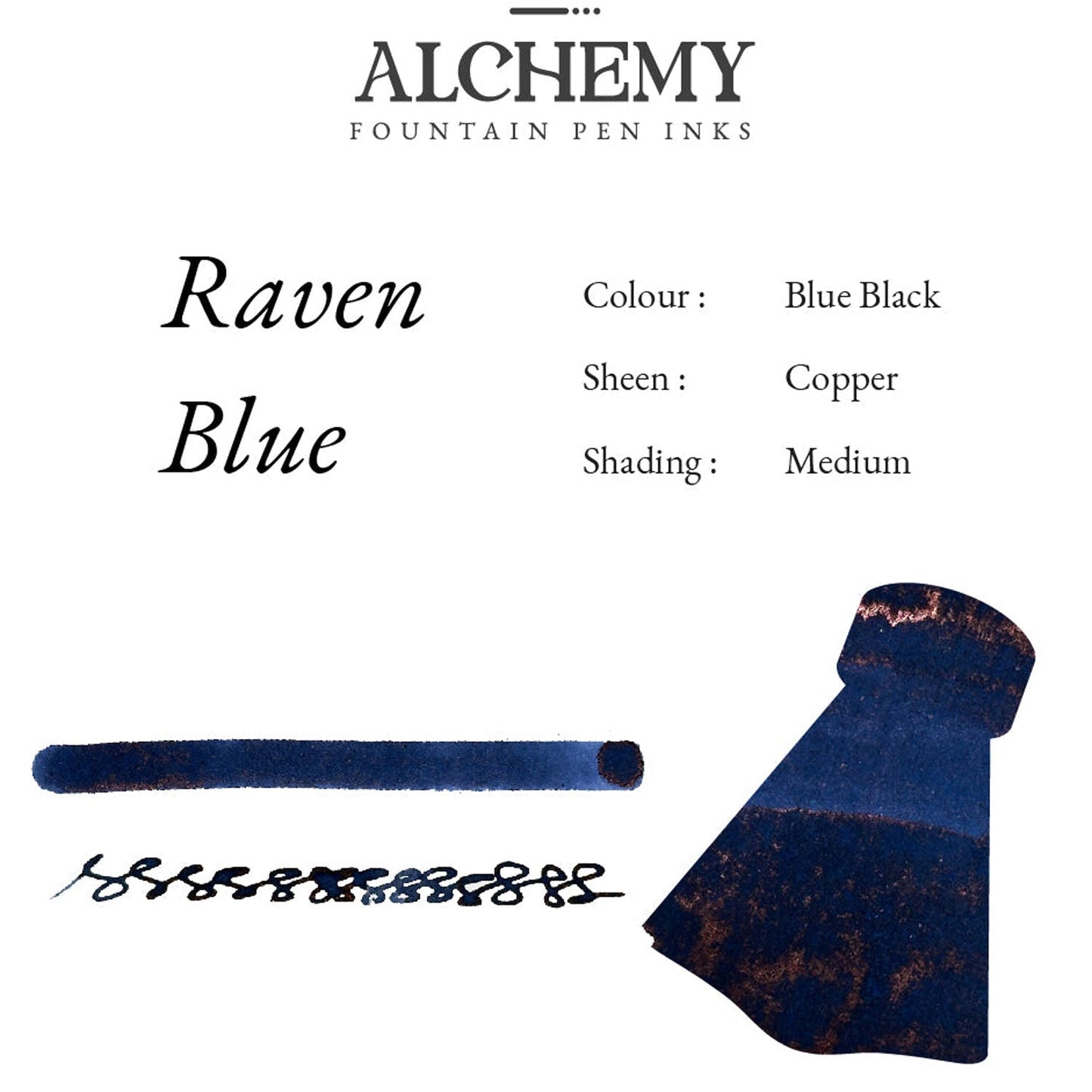 Endless Alchemy Ink Bottle (Raven Blue - 45 ML) ESALRABLU45