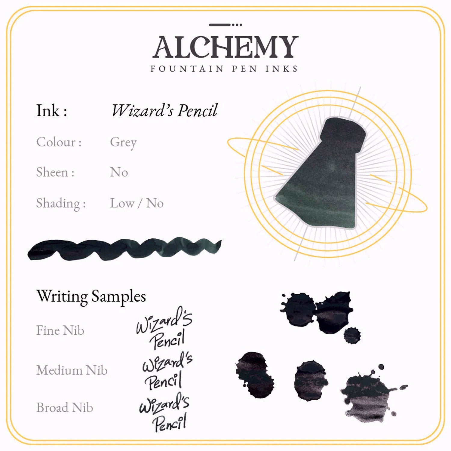 Endless Alchemy Ink Bottle (Wizards Pencil - 45 ML) ESALWIPC45