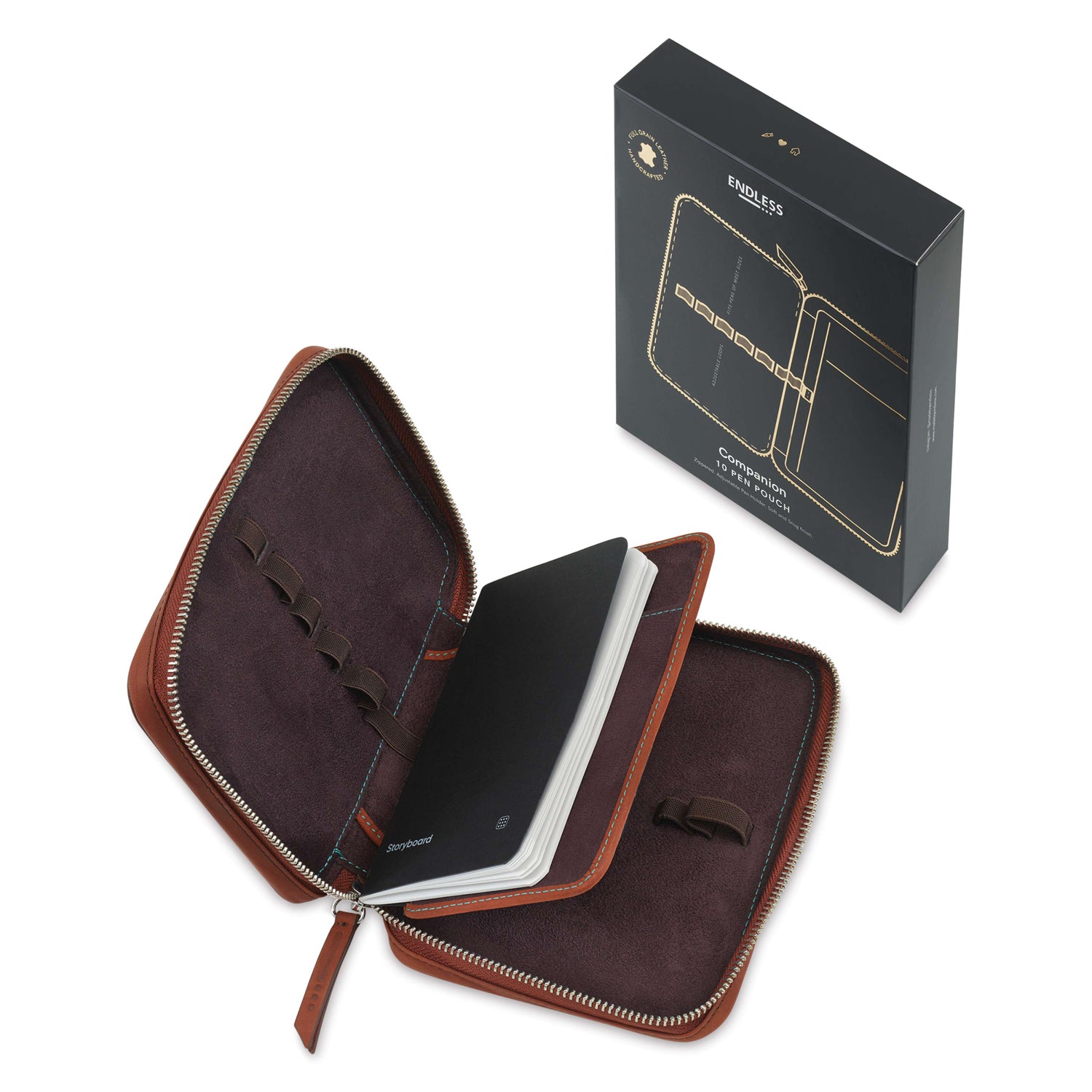 Endless Companion Ten Pen Case (Brown) ESCPBR10P