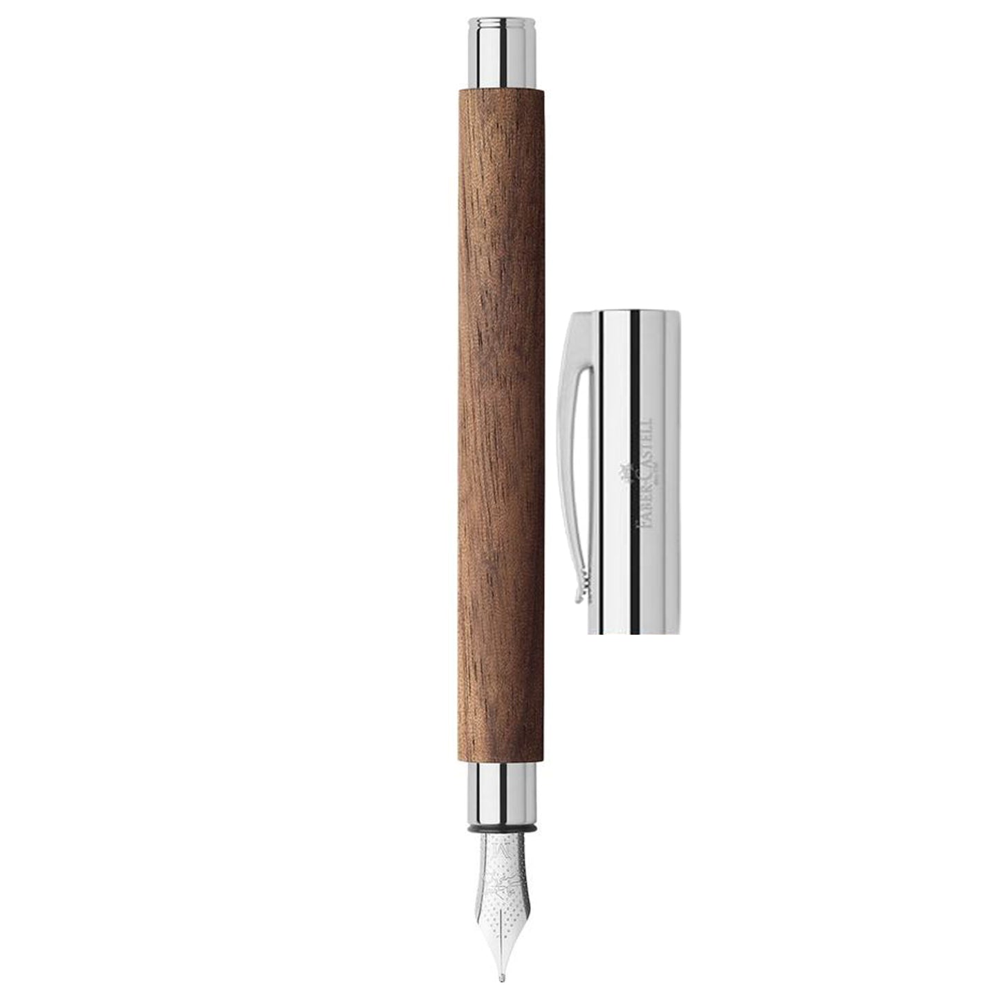 Faber-Castell Design Ambition Walnut Wood Brown CT Fountain Pen