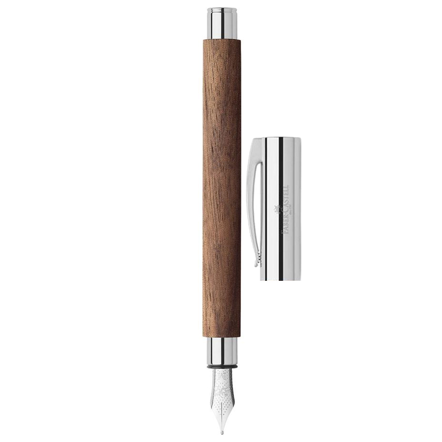 Faber-Castell Design Ambition Walnut Wood Brown CT Fountain Pen
