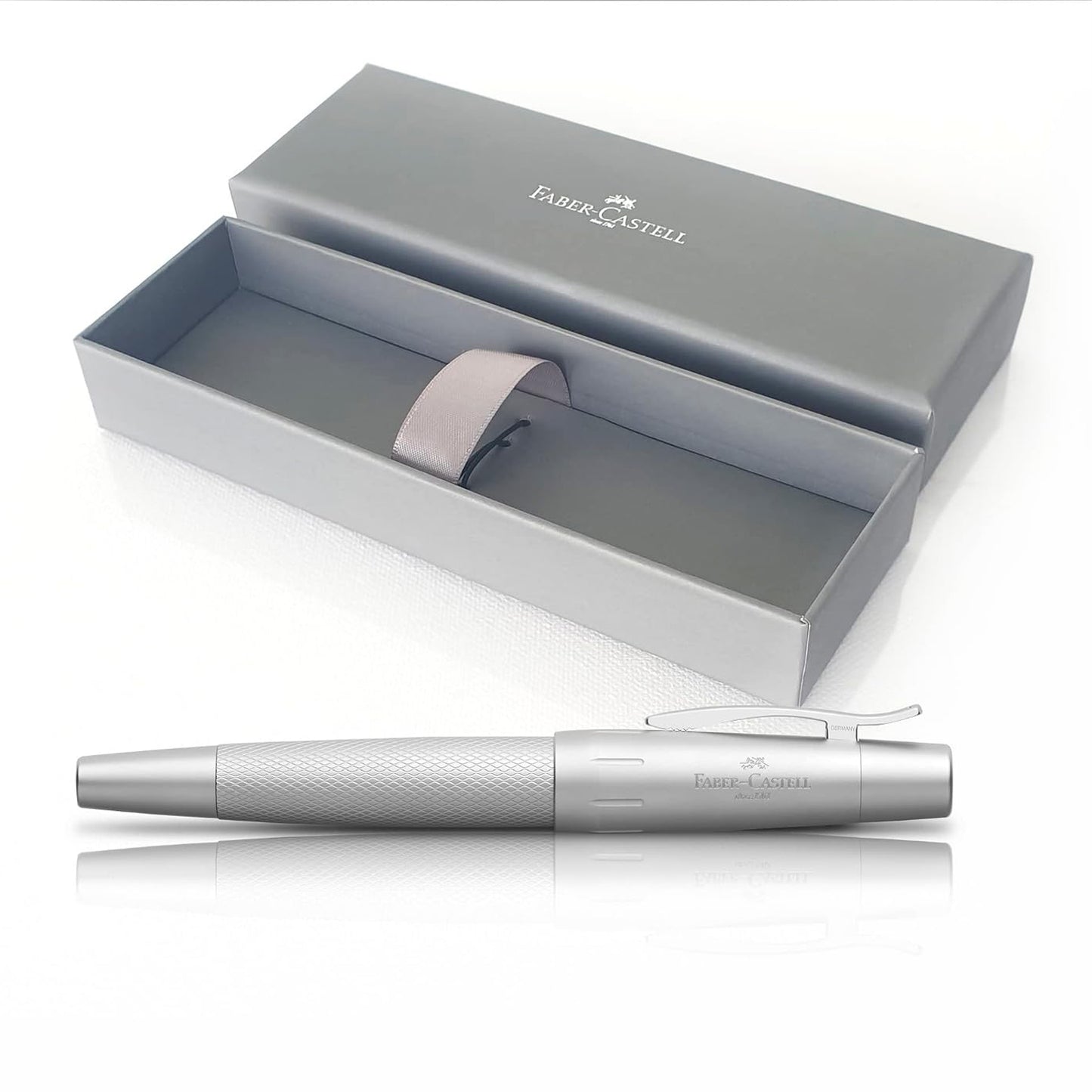 Faber-Castell Design Emotion Pure Silver CT Roller Ball Pen 148675