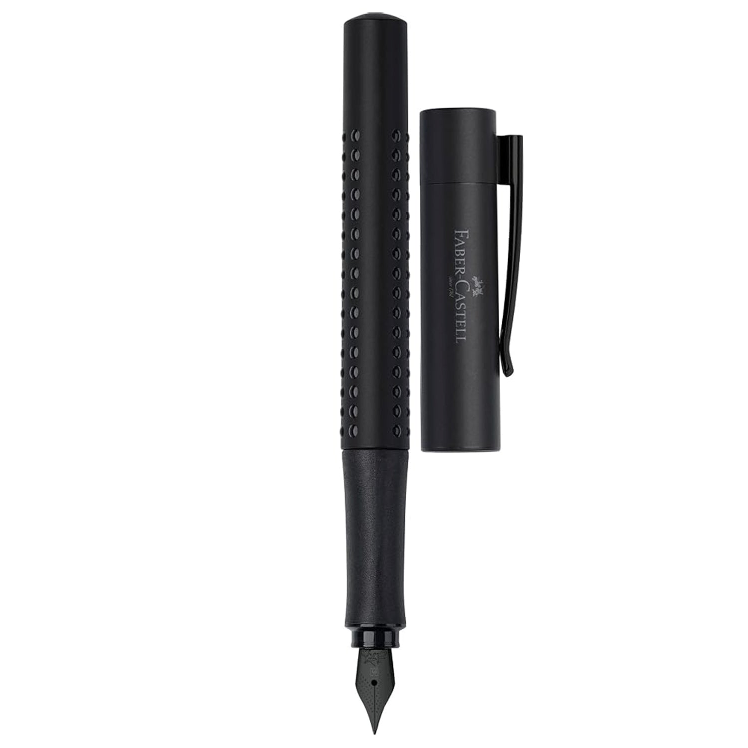 Faber-Castell Design Grip 2011 Black PVD Fountain Pen + Ballpoint Pen Gift Set 201626