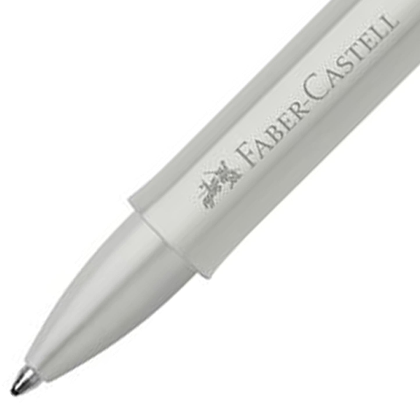 Faber-Castell Design Hexo Matte Silver CT Ballpoint Pen 140594