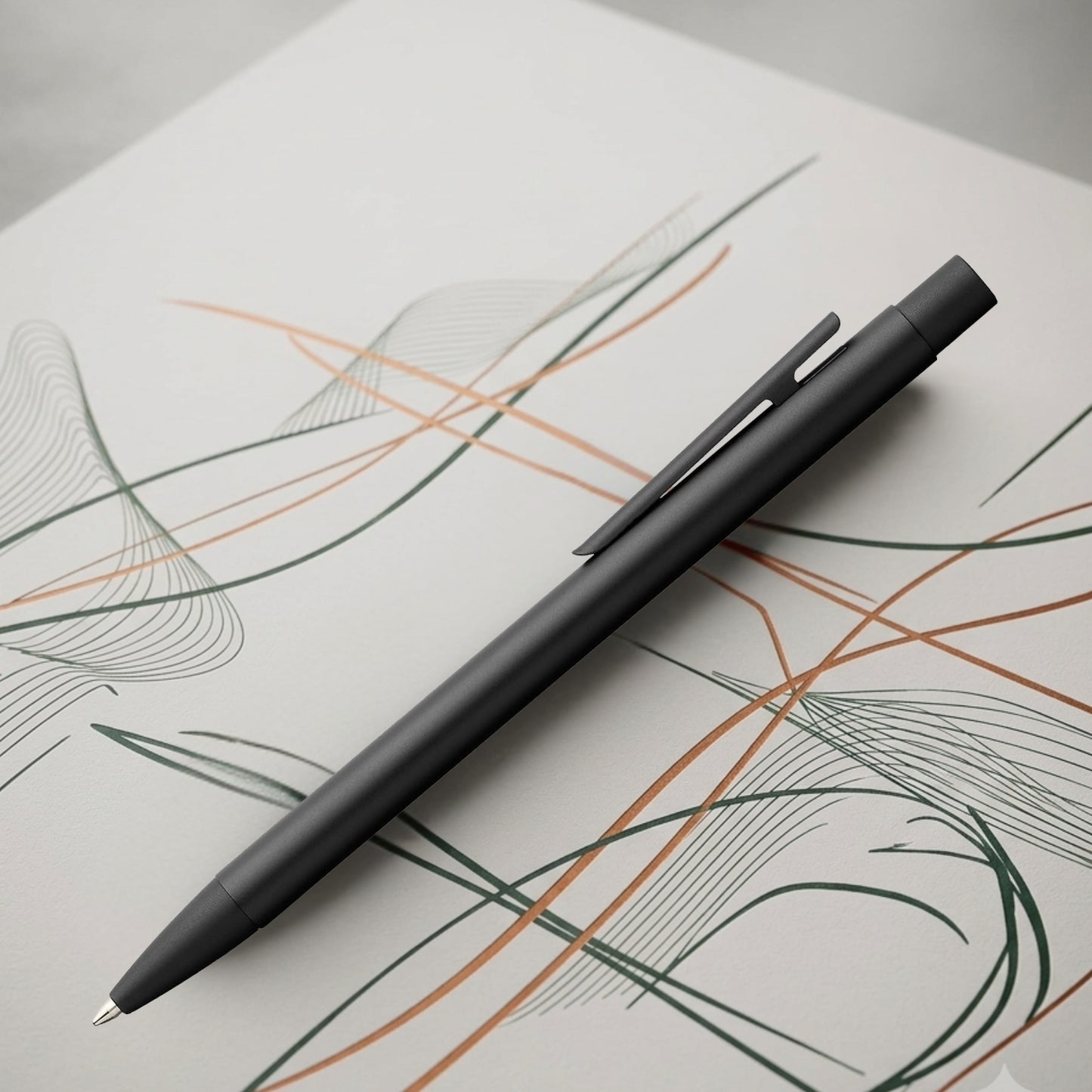 Faber-Castell Design Neo Slim Black PVD Ballpoint Pen 342320