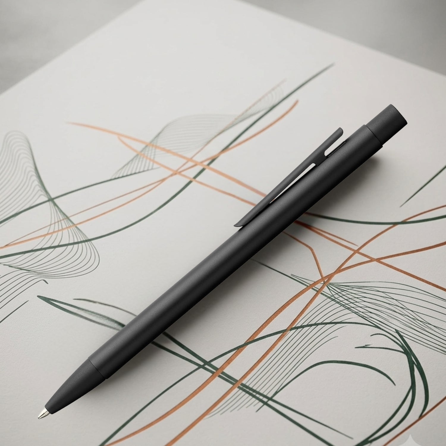 Faber-Castell Design Neo Slim Black PVD Ballpoint Pen 342320