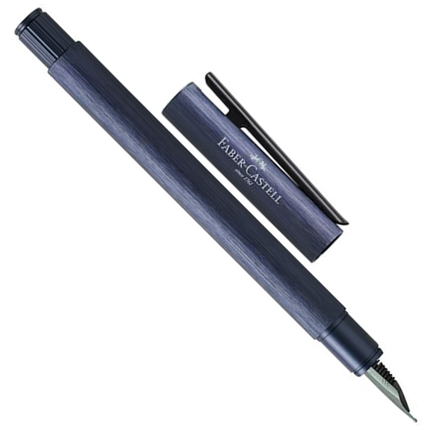 Faber-Castell Design Neo Slim Aluminium Dark Blue PVD Fountain Pen