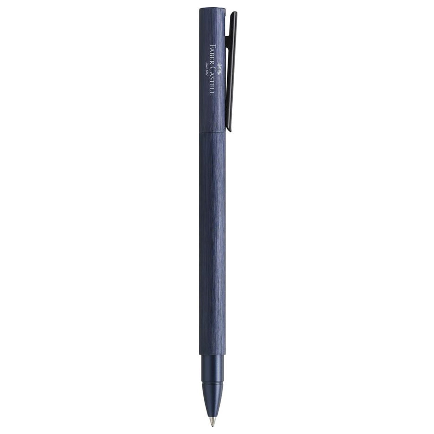 Faber-Castell Design Neo Slim Aluminium Dark Blue PVD Roller Ball Pen 146166