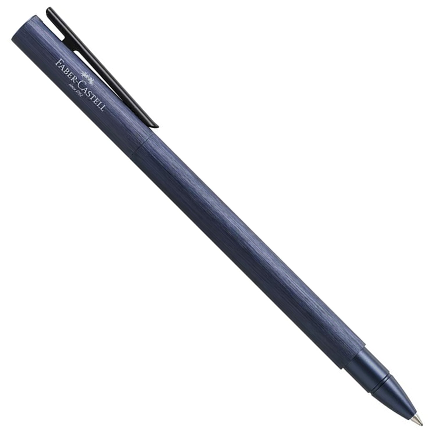 Faber-Castell Design Neo Slim Aluminium Dark Blue PVD Roller Ball Pen 146166