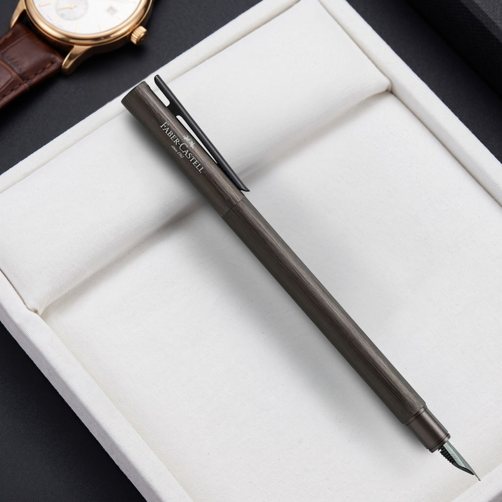 Faber-Castell Design Neo Slim Aluminium Gunmetal PVD Fountain Pen