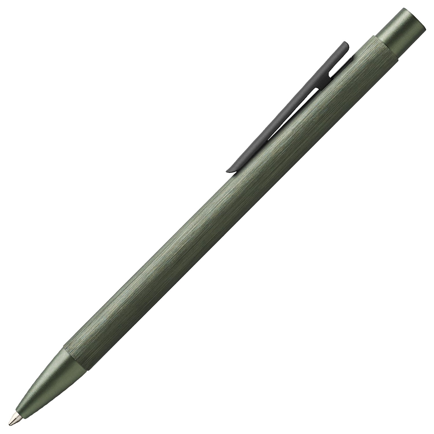 Faber-Castell Design Neo Slim Aluminium Olive Green PVD Ballpoint Pen 146155