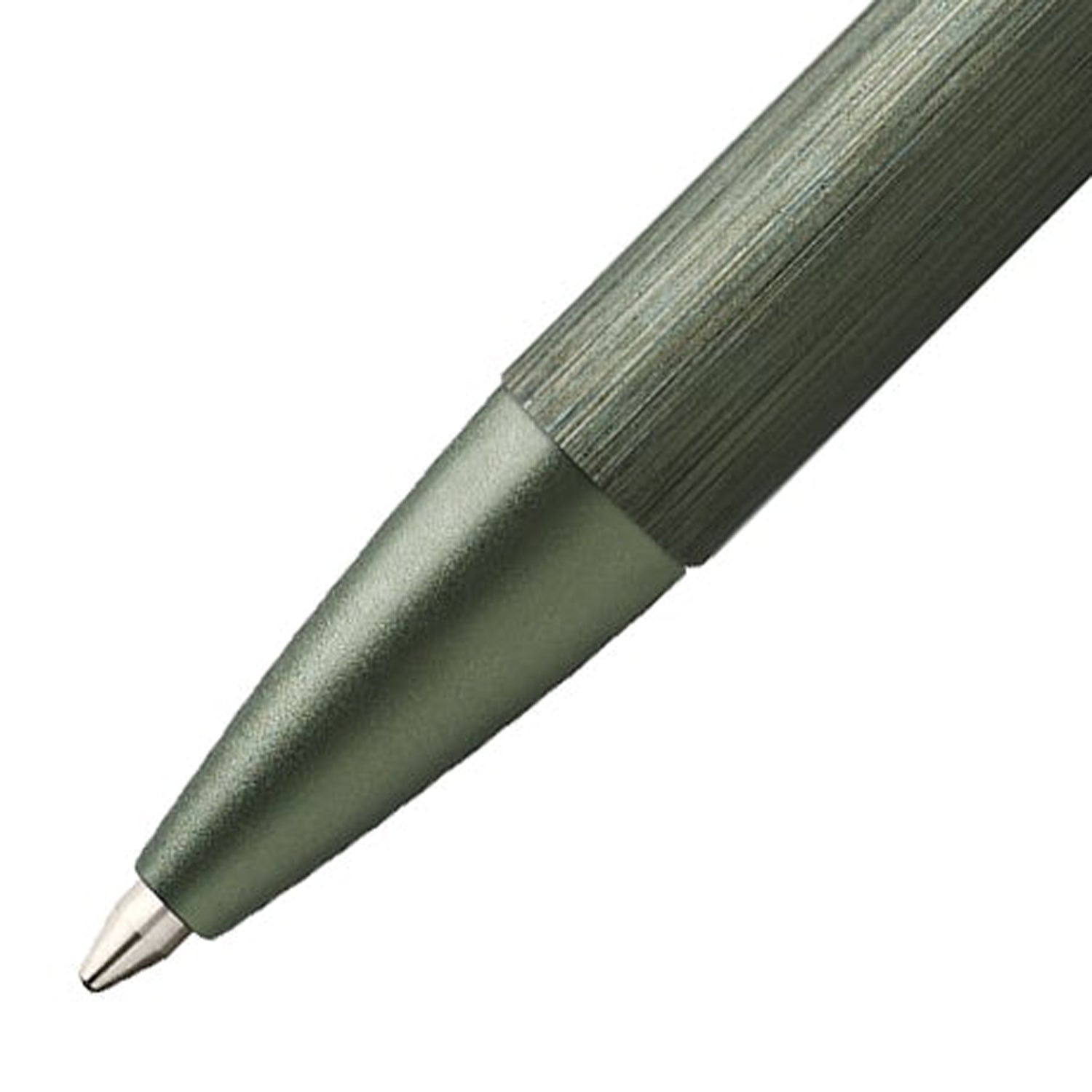 Faber-Castell Design Neo Slim Aluminium Olive Green PVD Ballpoint Pen 146155