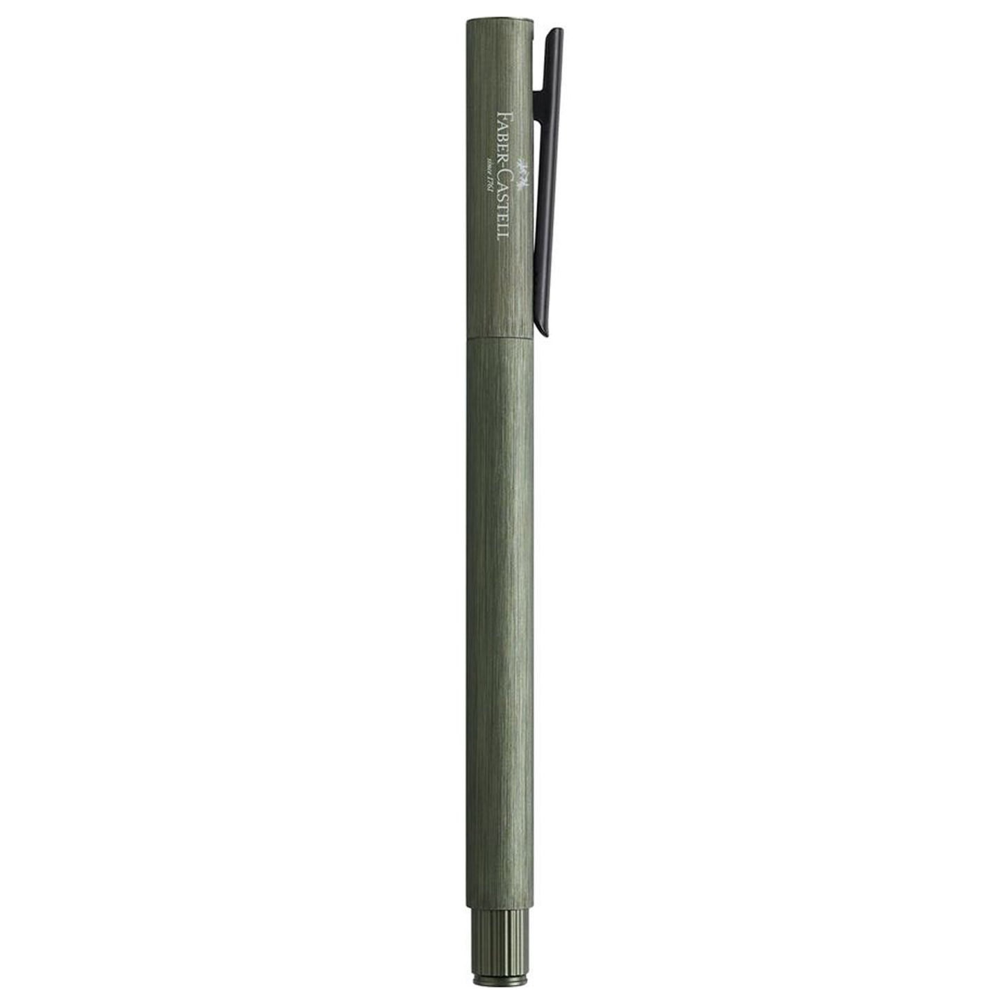 Faber-Castell Design Neo Slim Aluminium Olive Green PVD Fountain Pen