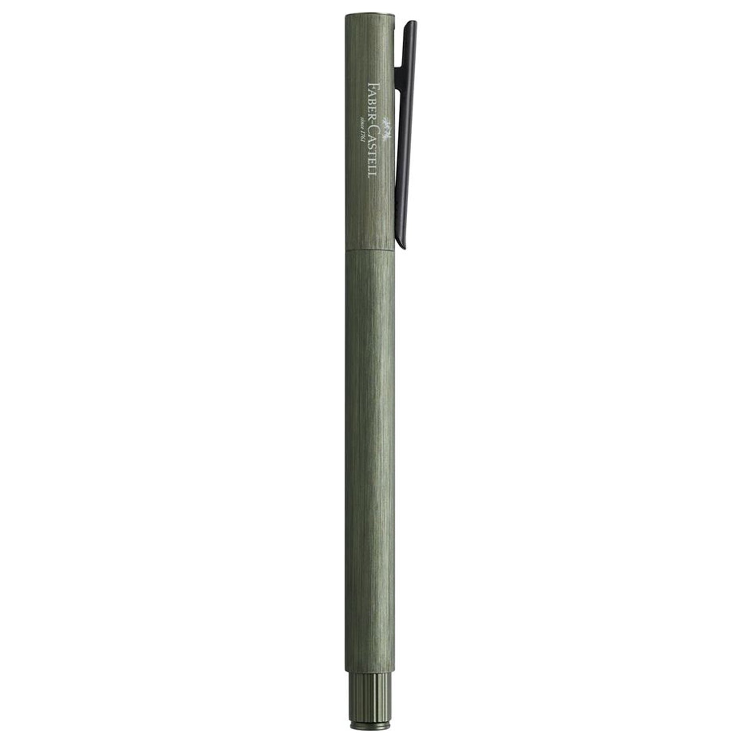 Faber-Castell Design Neo Slim Aluminium Olive Green PVD Fountain Pen