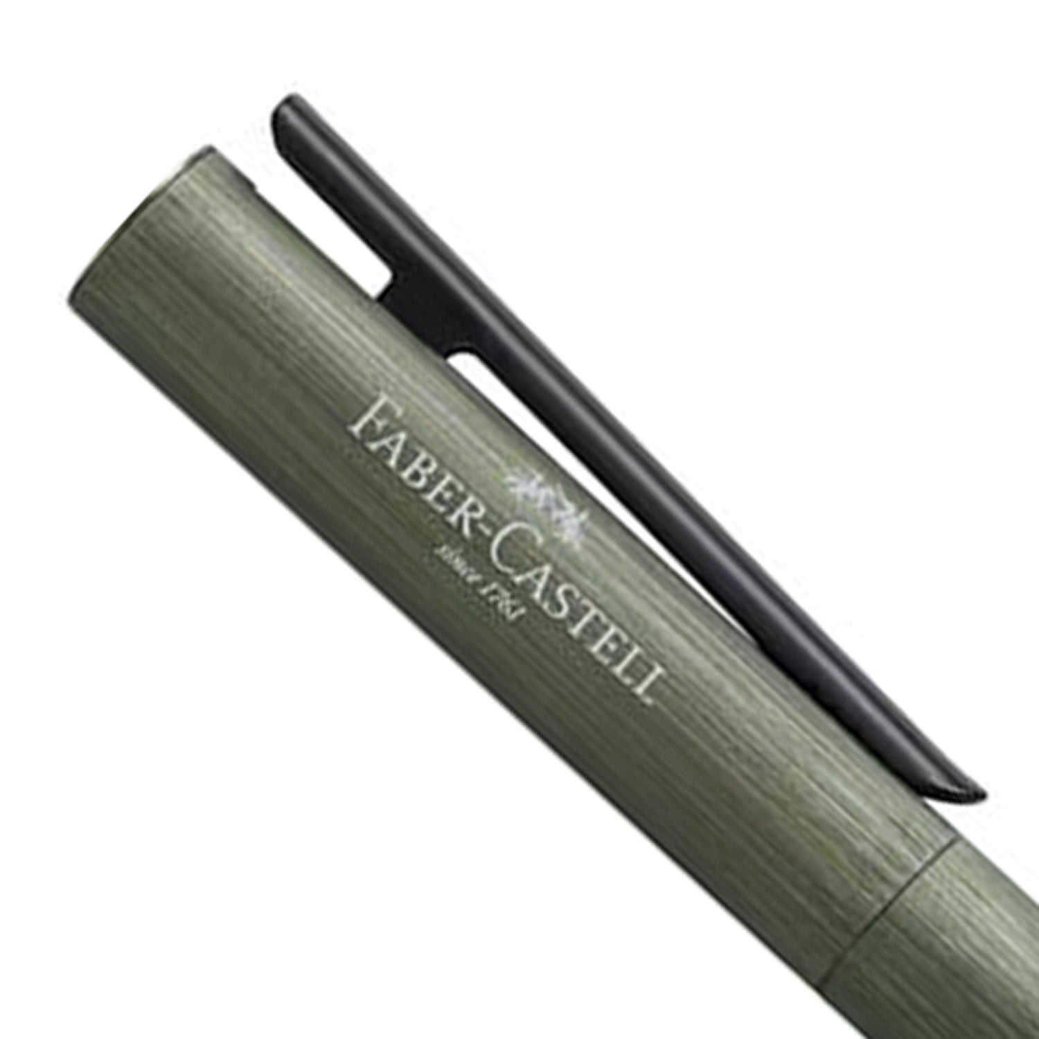Faber-Castell Design Neo Slim Aluminium Olive Green PVD Fountain Pen