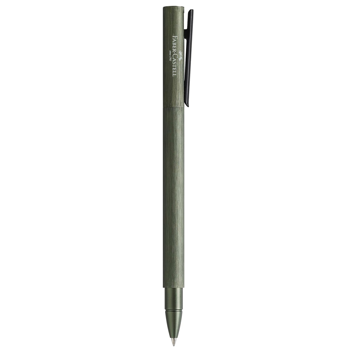 Faber-Castell Design Neo Slim Aluminium Olive Green PVD Roller Ball Pen 146156