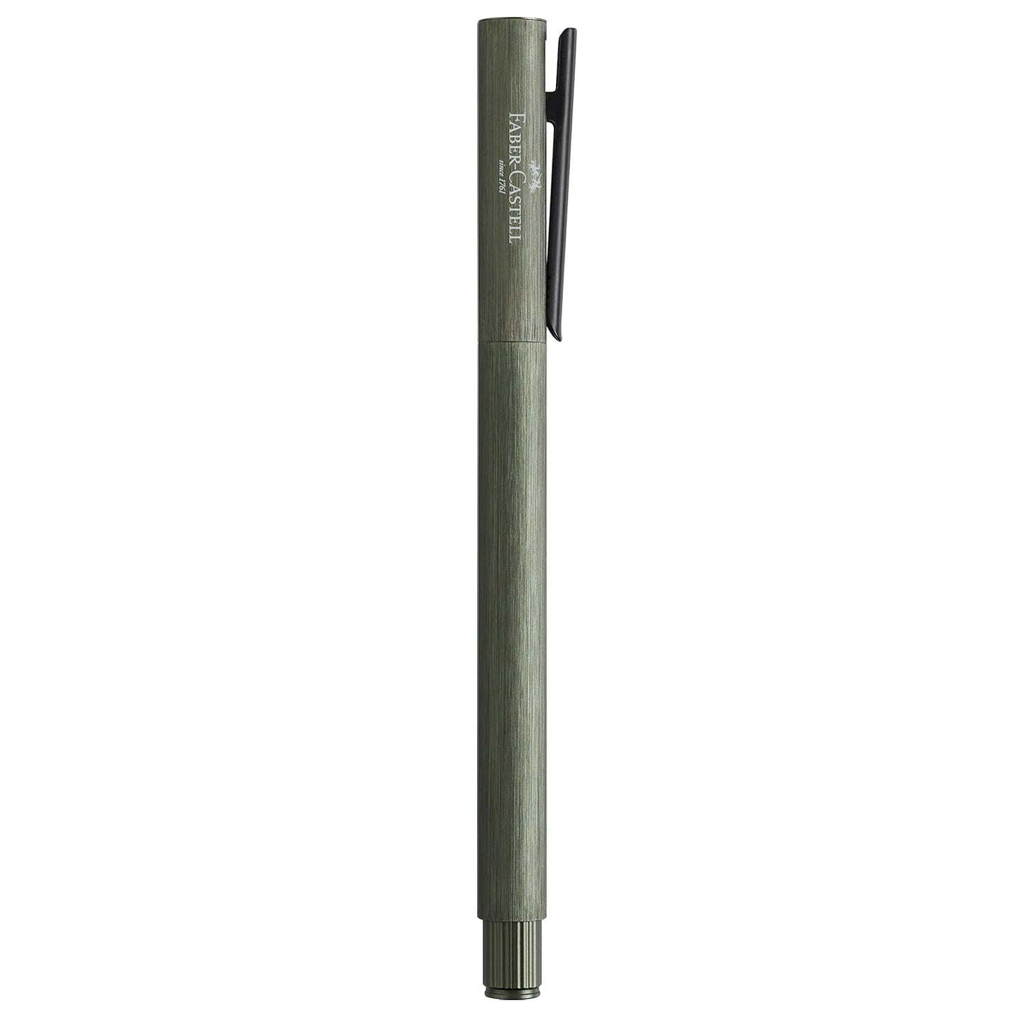 Faber-Castell Design Neo Slim Aluminium Olive Green PVD Roller Ball Pen 146156
