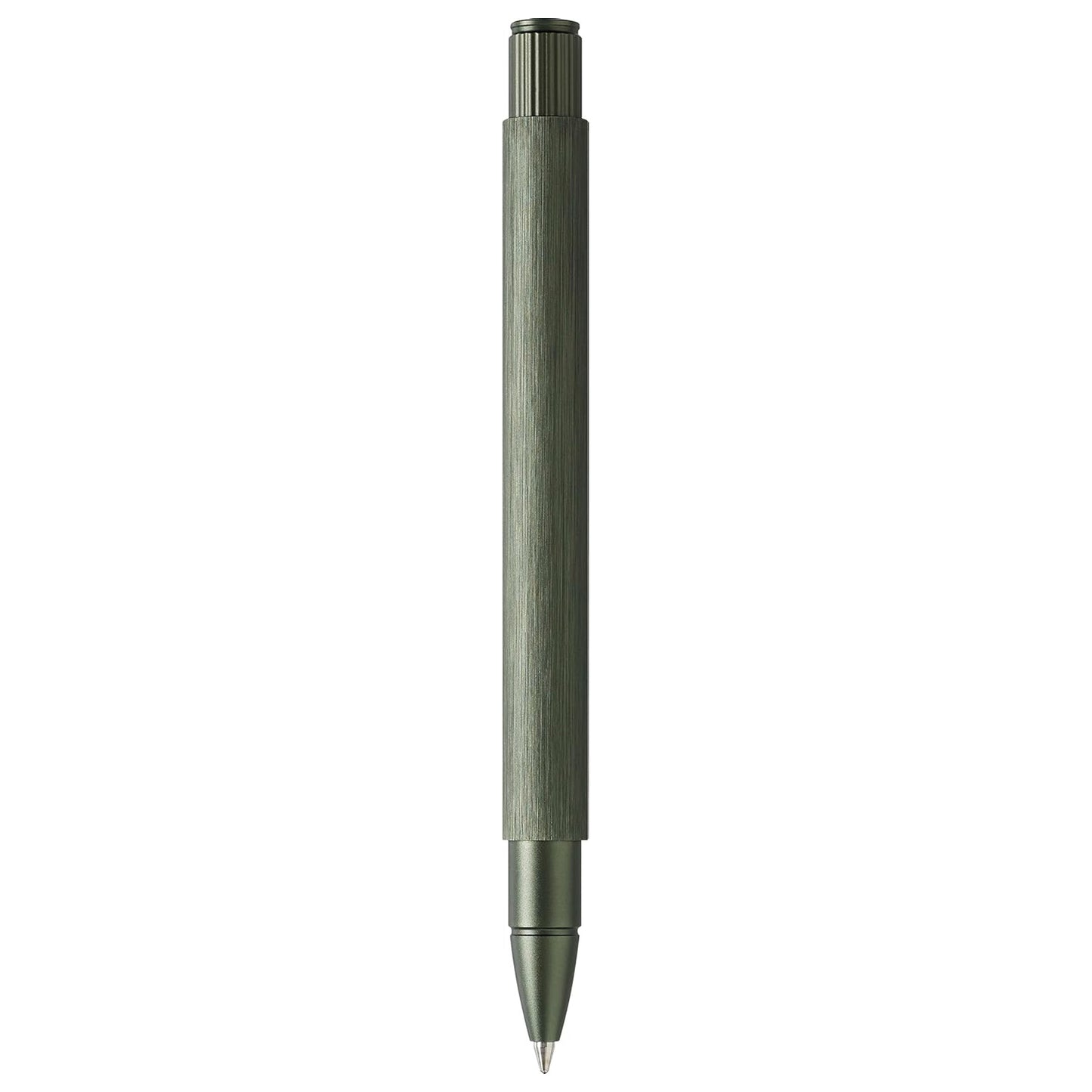 Faber-Castell Design Neo Slim Aluminium Olive Green PVD Roller Ball Pen 146156