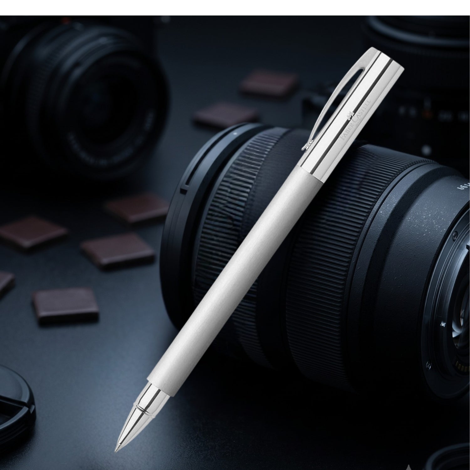 Faber-Castell Ambition Brushed Steel Roller Ball Pen 148122