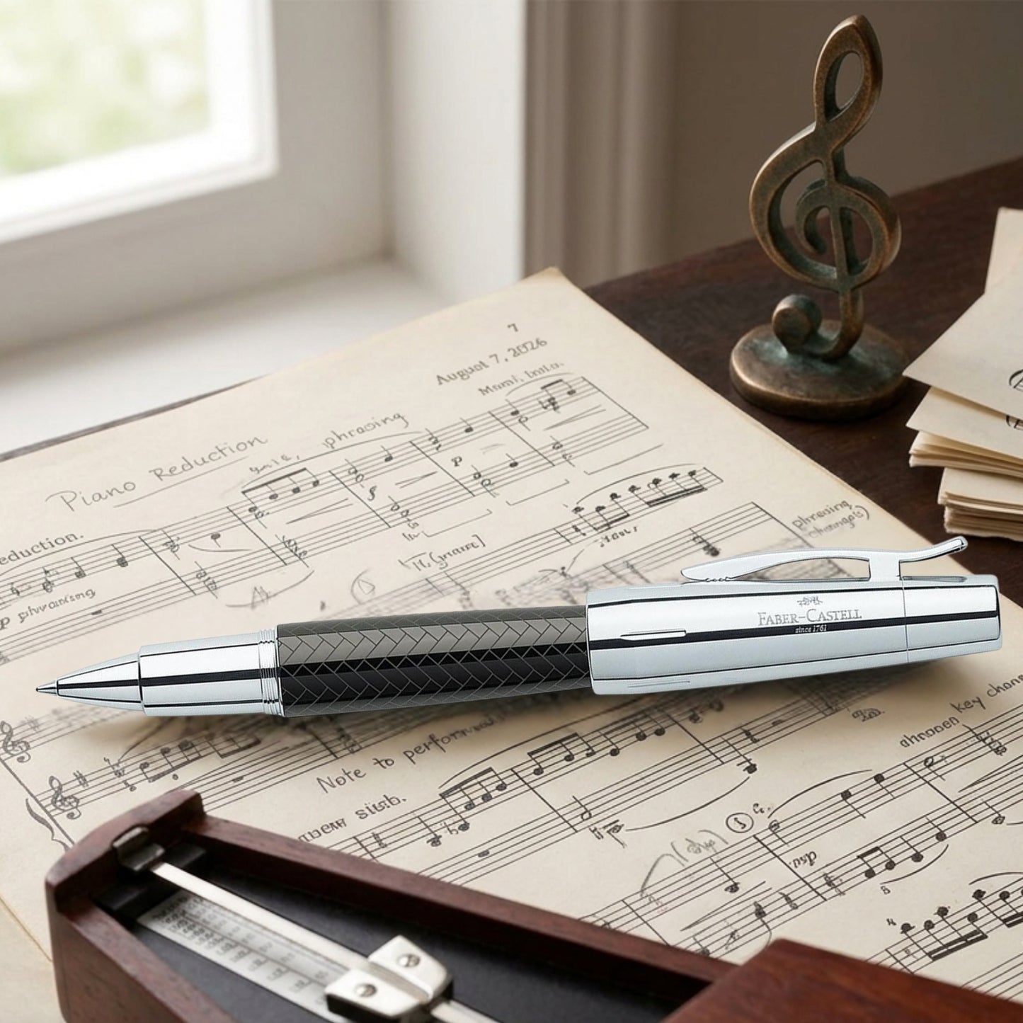 Faber-Castell Emotion Parquet Brown Roller Ball Pen 148285