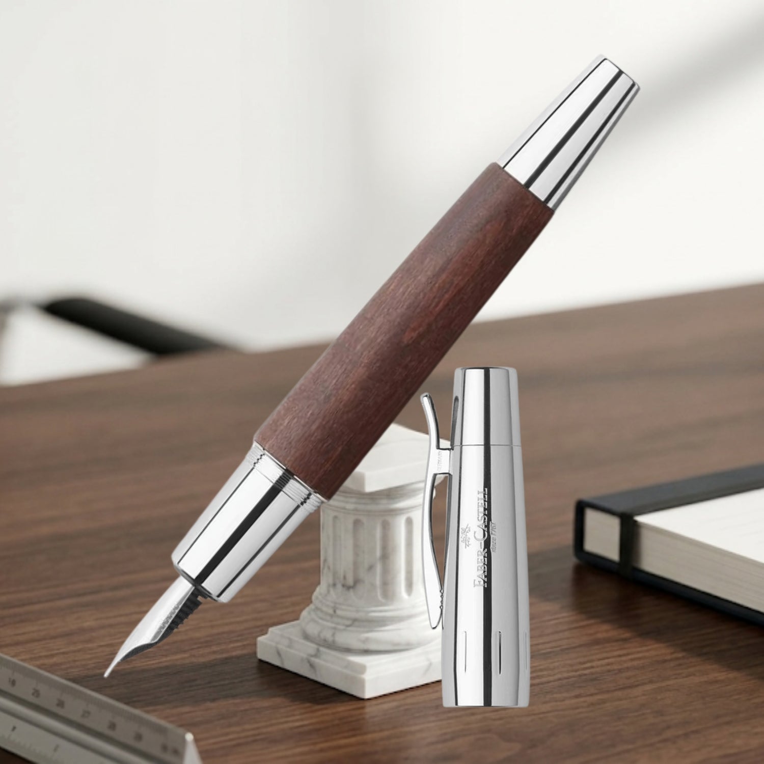 Faber-Castell Emotion Pearwood Dark Brown Fountain Pen