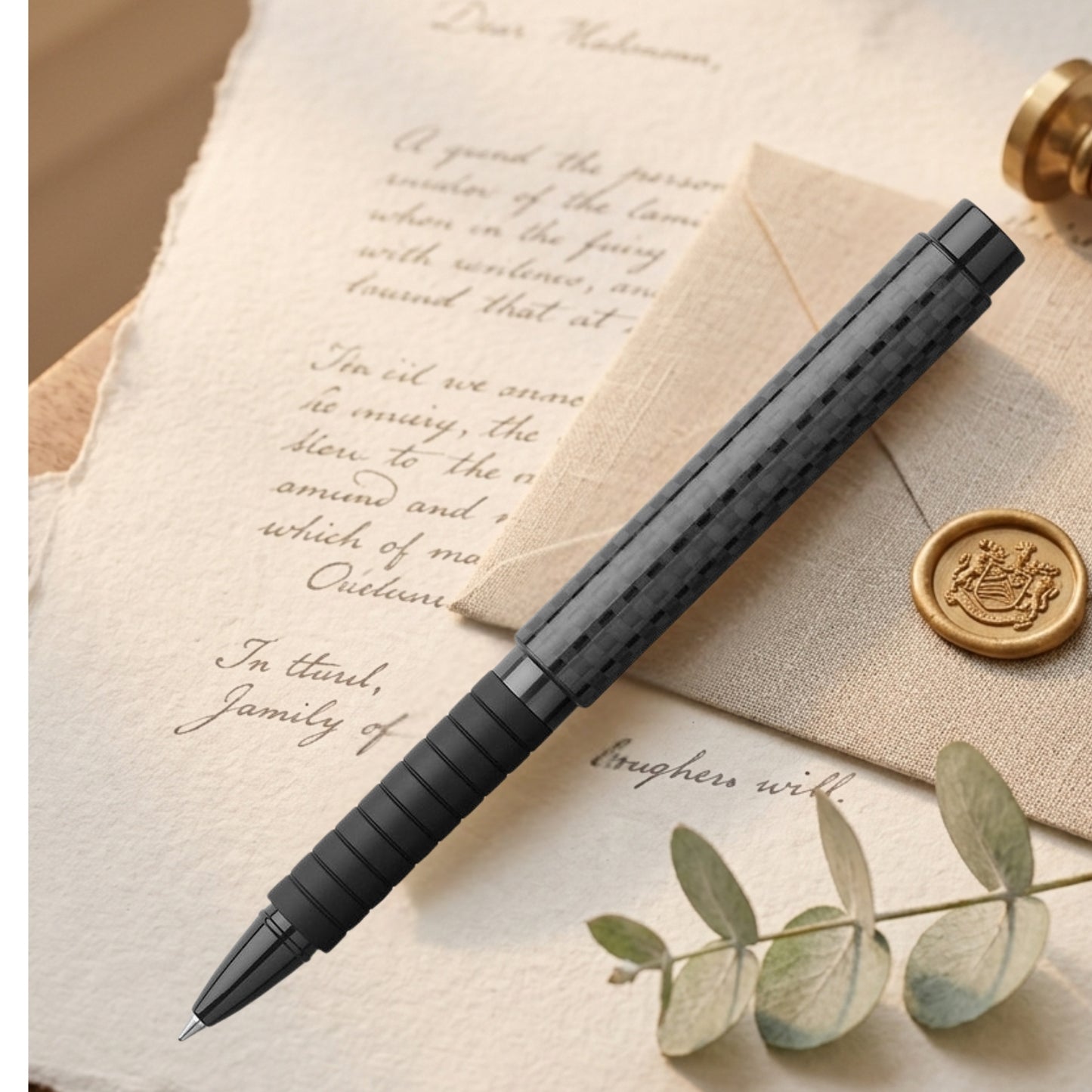 Faber-Castell Essentio Carbon Black Roller Ball Pen 148868