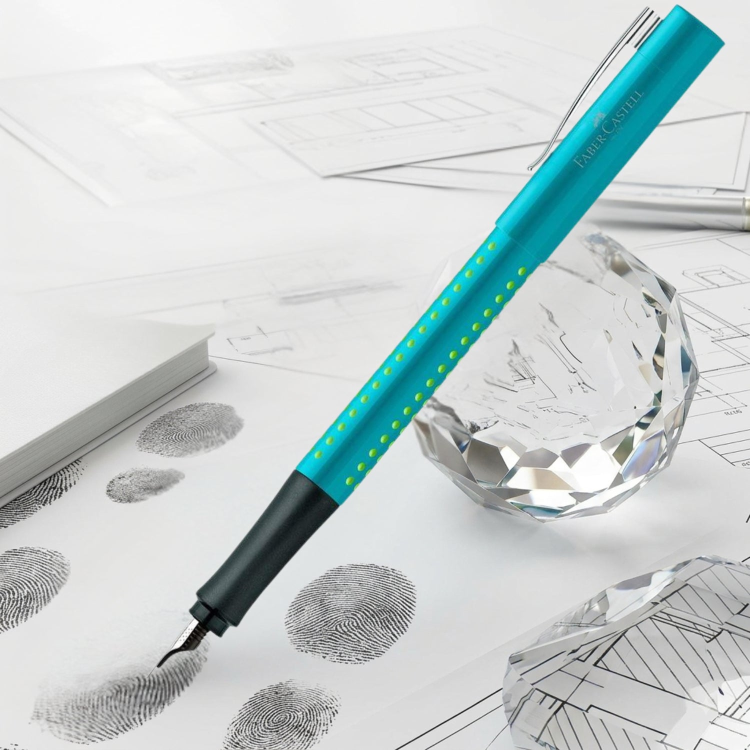 Faber-Castell Grip 2010 Turquoise Fountain Pen