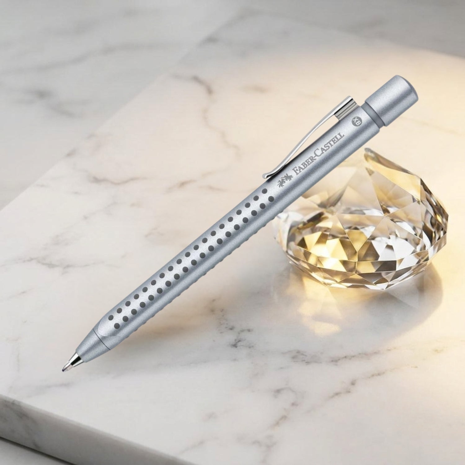 Faber-Castell Grip 2011 Silver Ball Pen 144111