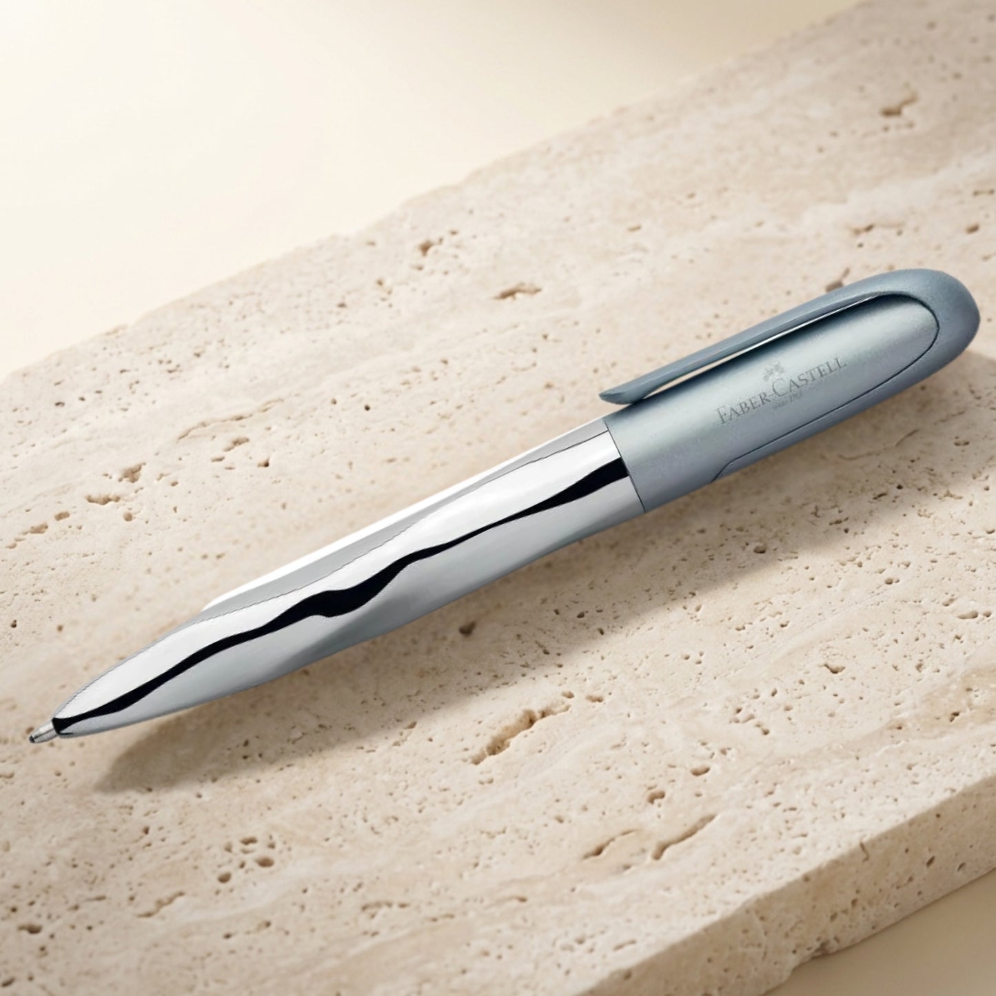 Faber-Castell N'ICE Anthrachite Ball Pen 149504 molten metal look