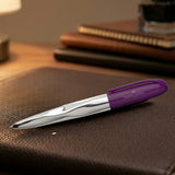 Faber-Castell N'ICE Plum Ball Pen 149509 molten metal look