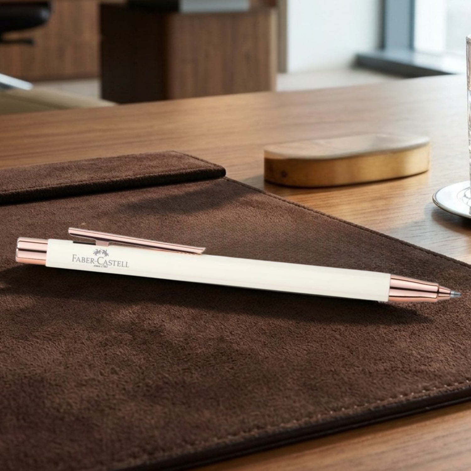 Faber-Castell Neo Slim Ivory Rose Gold Stylus Ball Pen 342510