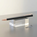 Faber-Castell Neo Slim Metal Black Rose Gold Roller Ball Pen 343114