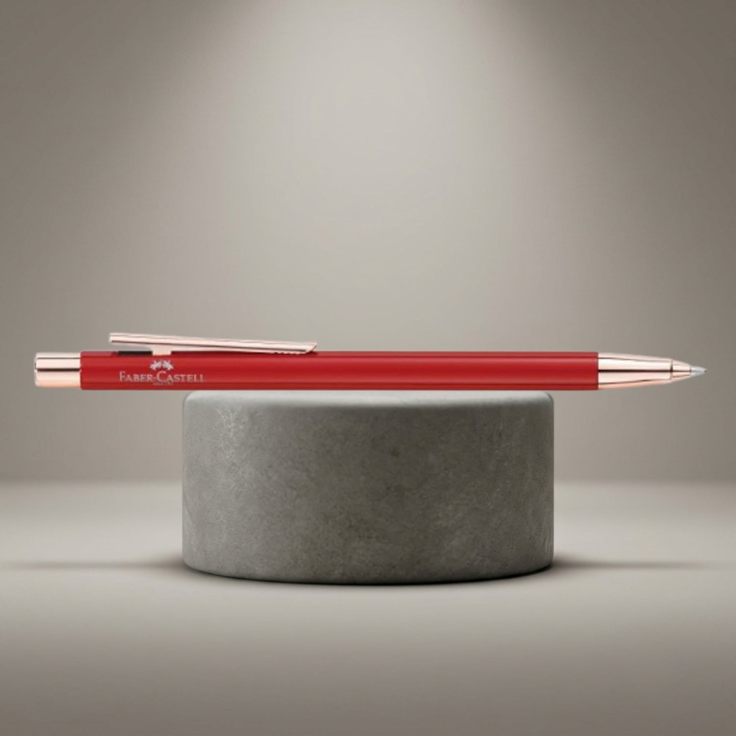 Faber-Castell Neo Slim Oriental Red Rose Gold Stylus Ball Pen 342710
