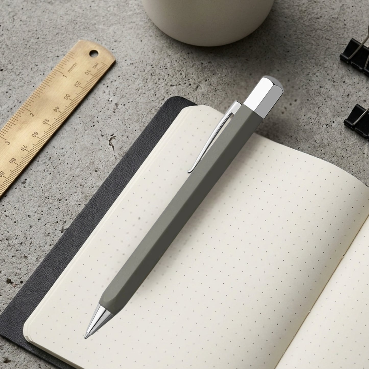 Faber-Castell Ondoro Grey Brown Ball Pen 147505