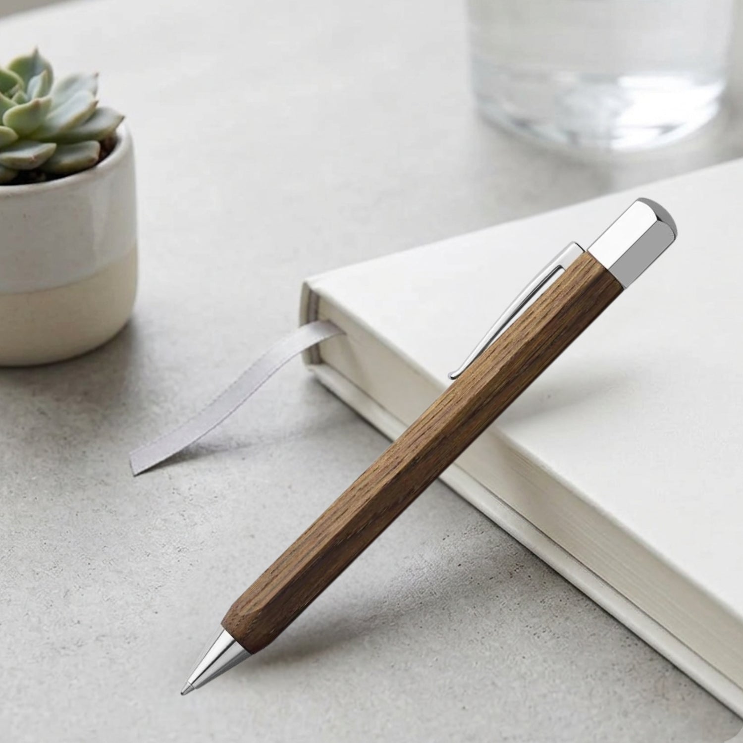 Faber-Castell Ondoro Smoked Oak Wood Ball Pen 147508
