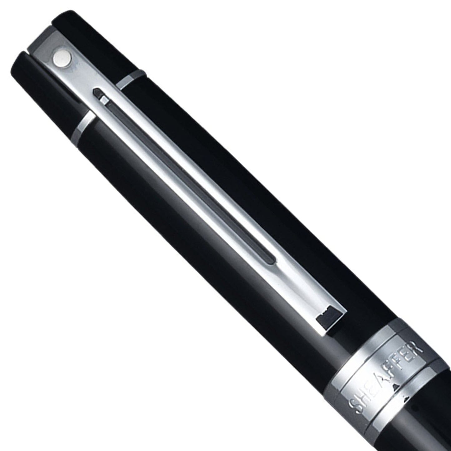 Sheaffer 300 Glossy Black CT Ballpoint Pen + Pen Pouch Gift Set G9312