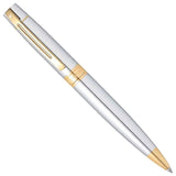 Sheaffer 300 Bright Chrome GT Ballpoint Pen + Table Clock Gift Set G9342