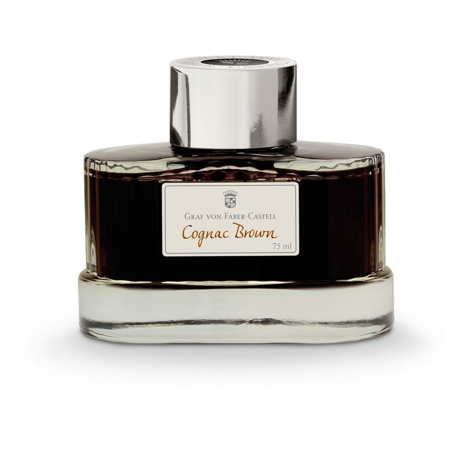 Graf von Faber-Castell Ink Bottle (Cognac Brown - 75 ML) 141016