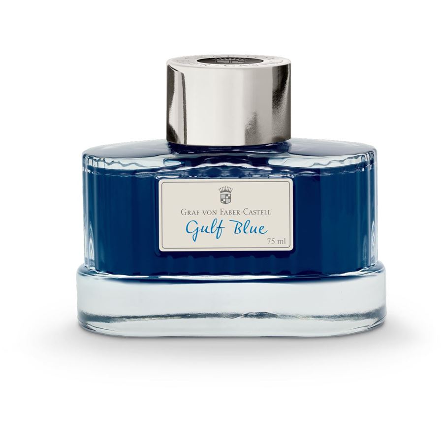 Graf von Faber-Castell Ink Bottle (Gulf Blue - 75 ML) 141018