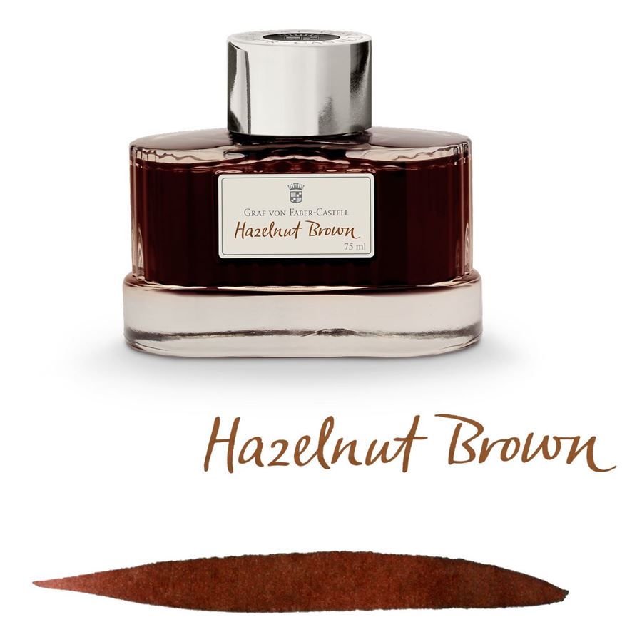 Graf von Faber-Castell Ink Bottle (Hazelnut Brown - 75 ML) 141002