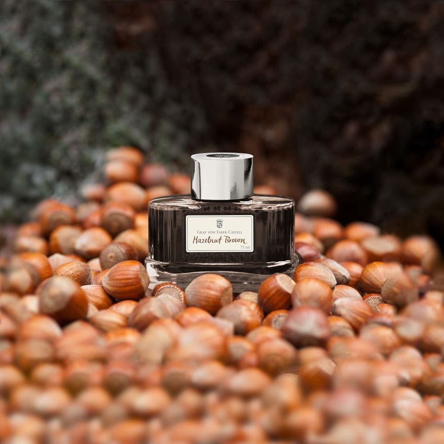Graf von Faber-Castell Ink Bottle (Hazelnut Brown 75 ML) 141002