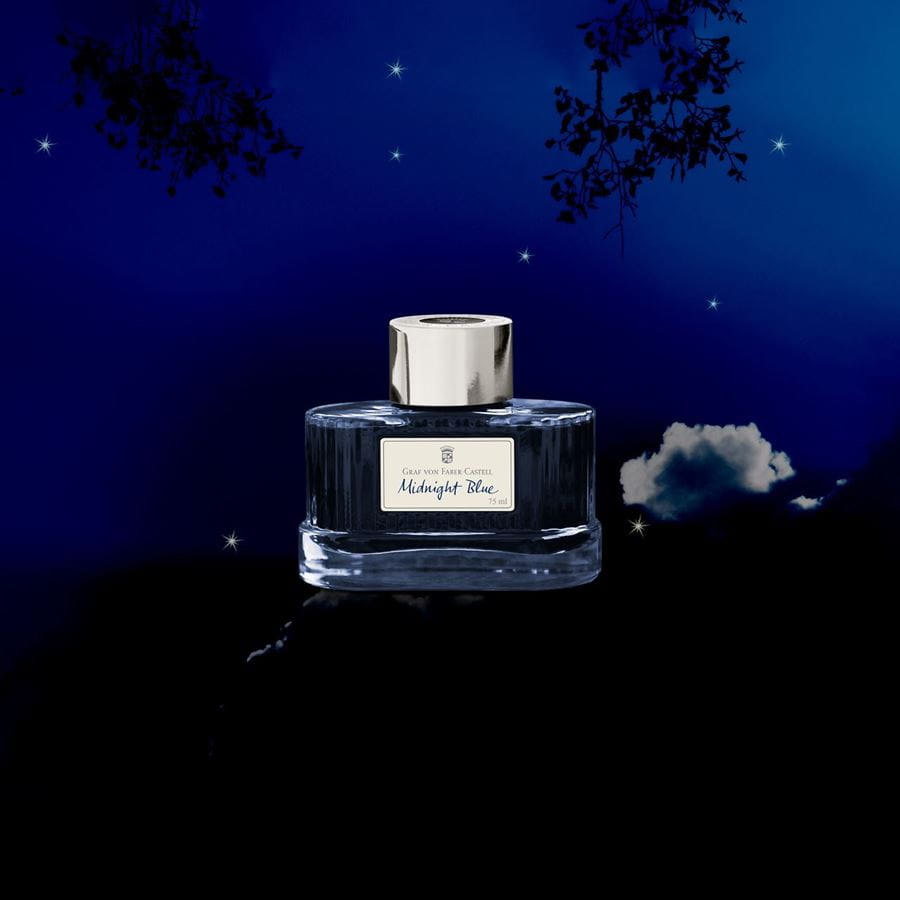 Graf von Faber-Castell Ink Bottle (Midnight Blue - 75 ML) 141007